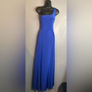Lucy in the Sky one shoulder blue formal dress
